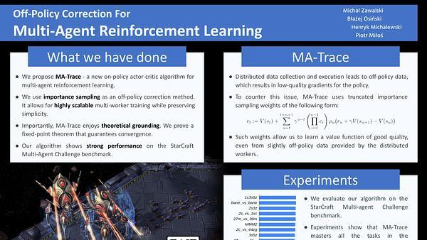 Off-Policy Correction For Multi-Agent Reinforcement Learning