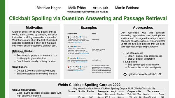 Clickbait Spoiling via Question Answering and Passage Retrieval