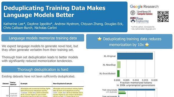 Deduplicating Training Data Makes Language Models Better