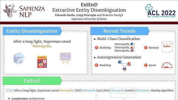 ExtEnD: Extractive Entity Disambiguation
