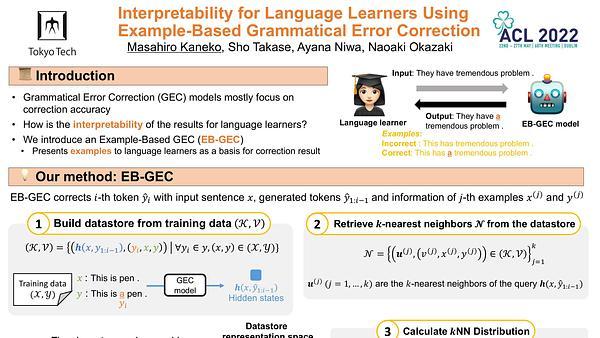 Interpretability for Language Learners Using Example-Based Grammatical Error Correction