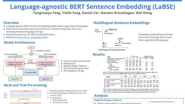 Language-agnostic BERT Sentence Embedding
