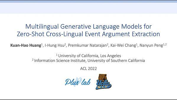 Multilingual Generative Language Models for Zero-Shot Cross-Lingual Event Argument Extraction