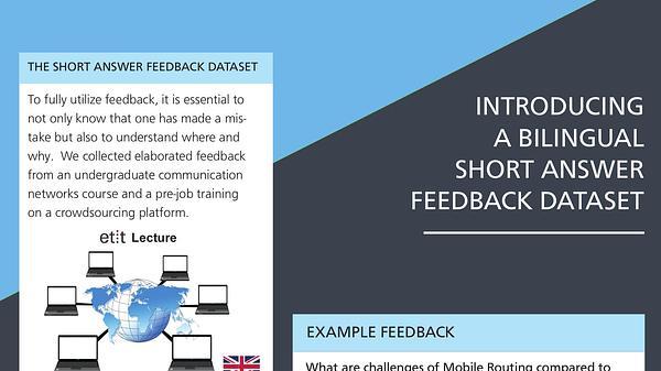 Introducing a Bilingual Short Answer Feedback Dataset