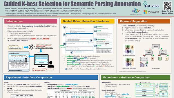 Guided K-best Selection for Semantic Parsing Annotation