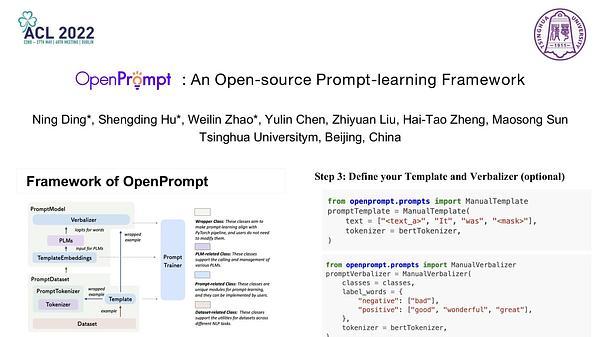 OpenPrompt: An Open-source Framework for Prompt-learning