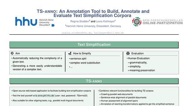 TS-ANNO: An Annotation Tool to Build, Annotate and Evaluate Text Simplification Corpora
