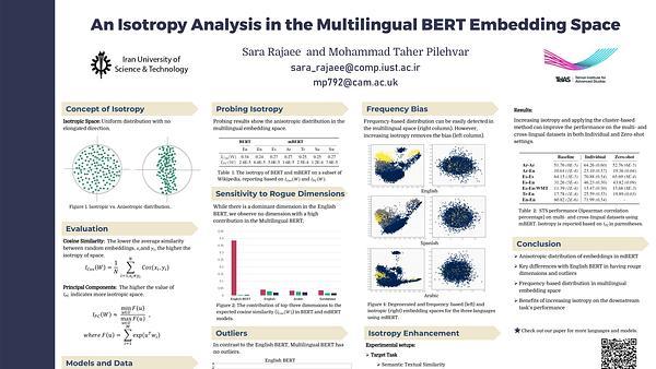 An Isotropy Analysis in the Multilingual BERT Embedding Space