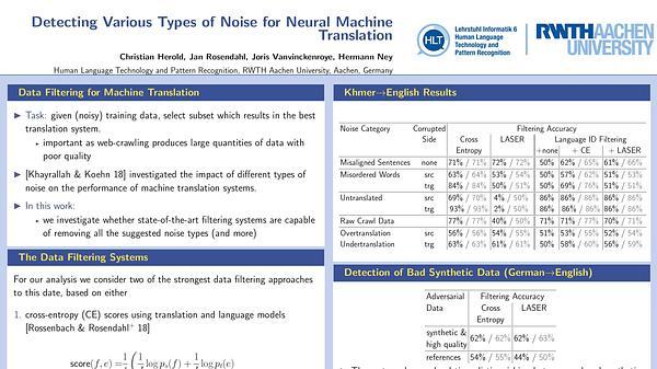 Detecting Various Types of Noise for Neural Machine Translation