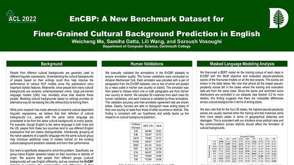 EnCBP: A New Benchmark Dataset for Finer-Grained Cultural Background Prediction in English