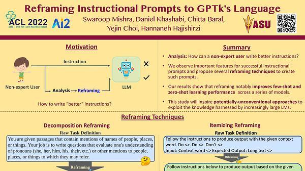 Reframing Instructional Prompts to GPTk's Language
