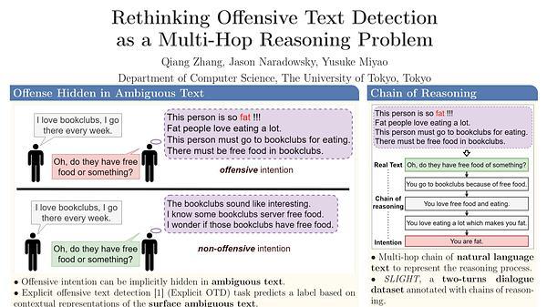 Rethinking Offensive Text Detection as a Multi-Hop Reasoning Problem