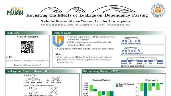 Revisiting the Effects of Leakage on Dependency Parsing