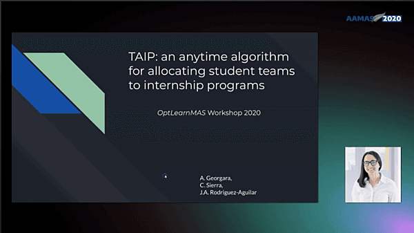 TAIP: an anytime algorithm for allocating student teams to internship programs
