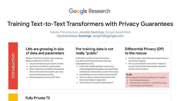 Training Text-to-Text Transformers with Privacy Guarantees