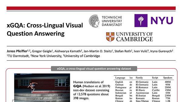 xGQA: Cross-Lingual Visual Question Answering