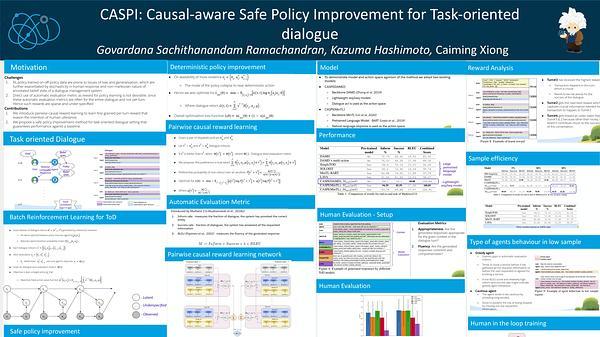CASPI:Causal-aware Safe Policy Improvement for Task-oriented Dialogue