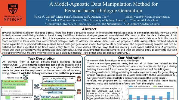 A Model-agnostic Data Manipulation Method for Persona-based Dialogue Generation