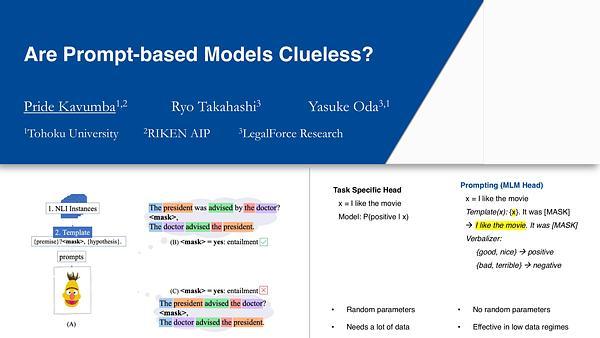 Are Prompt-based Models Clueless?