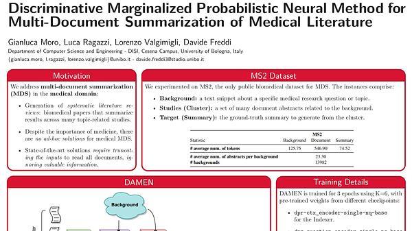 Discriminative Marginalized Probabilistic Neural Method for Multi-Document Summarization of Medical Literature