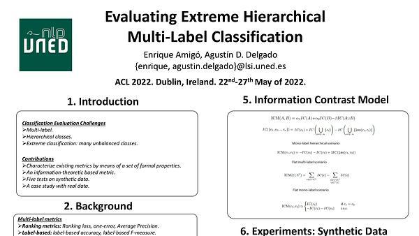 Evaluating Extreme Hierarchical Multi-label Classification