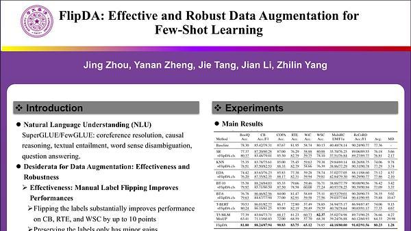 FlipDA: Effective and Robust Data Augmentation for Few-Shot Learning