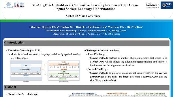 GL-CLeF: A Global--Local Contrastive Learning Framework for Cross-lingual Spoken Language Understanding