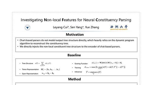 Investigating Non-local Features for Neural Constituency Parsing