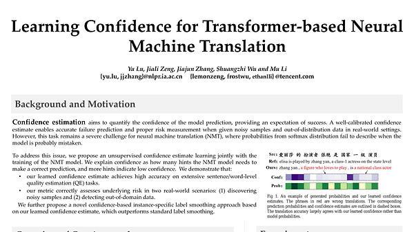 Learning Confidence for Transformer-based Neural Machine Translation