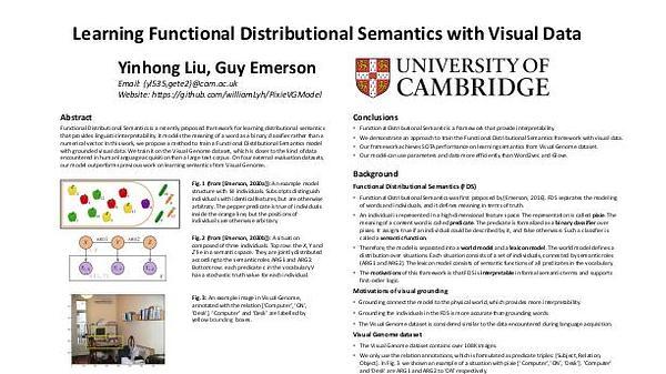 Learning Functional Distributional Semantics with Visual Data