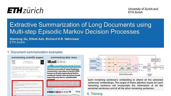 MemSum: Extractive Summarization of Long Documents Using Multi-Step Episodic Markov Decision Processes