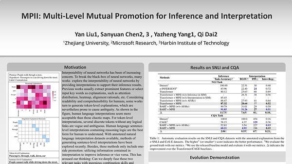 MPII: Multi-Level Mutual Promotion for Inference and Interpretation