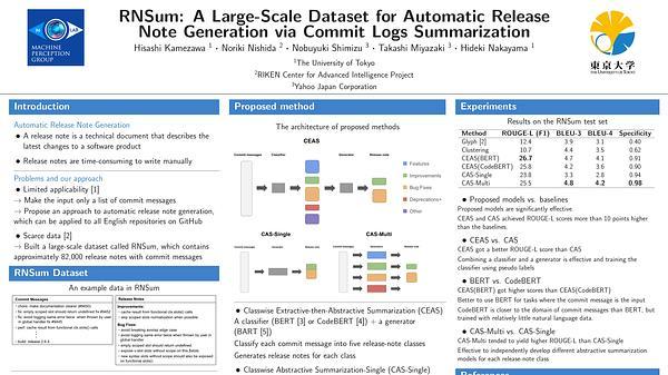 RNSum: A Large-Scale Dataset for Automatic Release Note Generation via Commit Logs Summarization