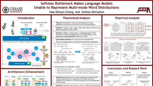 Softmax Bottleneck Makes Language Models Unable to Represent Multi-mode Word Distributions