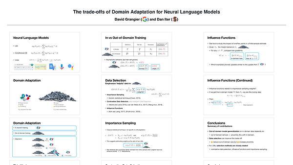 The Trade-offs of Domain Adaptation for Neural Language Models