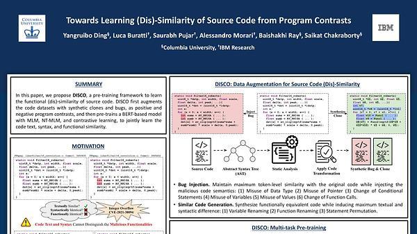 Towards Learning (Dis)-Similarity of Source Code from Program Contrasts
