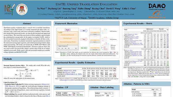 UniTE: Unified Translation Evaluation