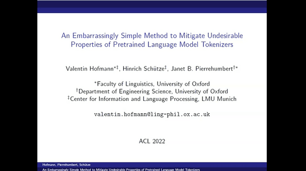 An Embarrassingly Simple Method to Mitigate Undesirable Properties of Pretrained Language Model Tokenizers