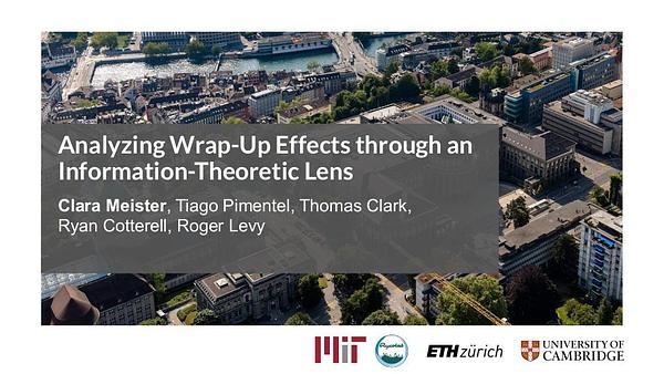 Analyzing Wrap-Up Effects through an Information-Theoretic Lens