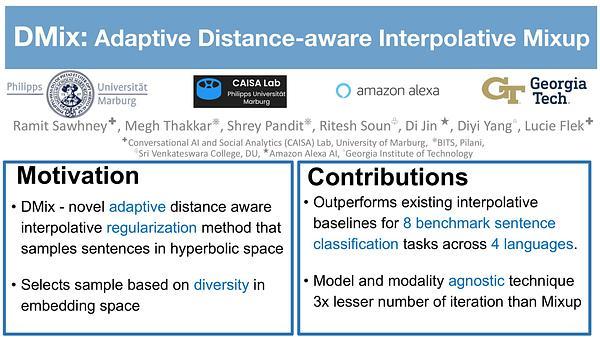DMix: Adaptive Distance-aware Interpolative Mixup