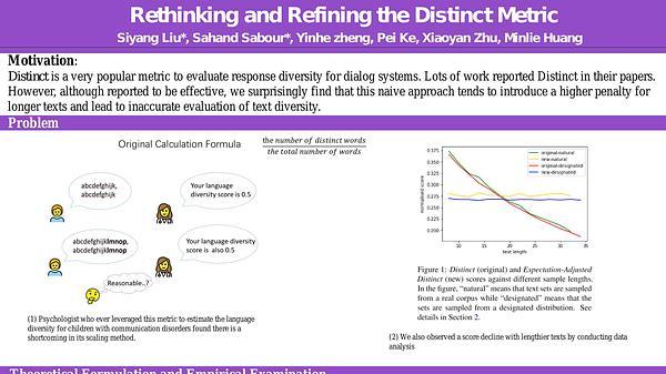 Rethinking and Refining the Distinct Metric