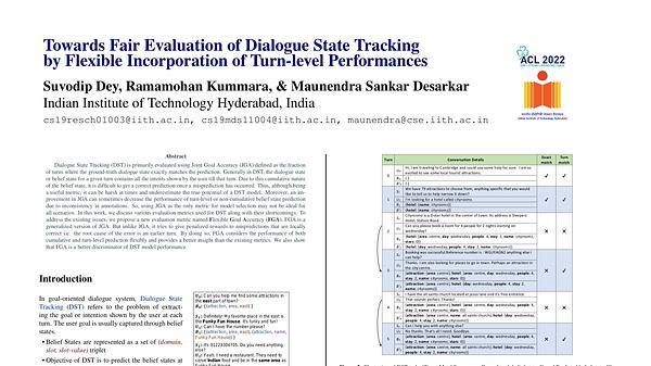 Towards Fair Evaluation of Dialogue State Tracking by Flexible Incorporation of Turn-level Performances
