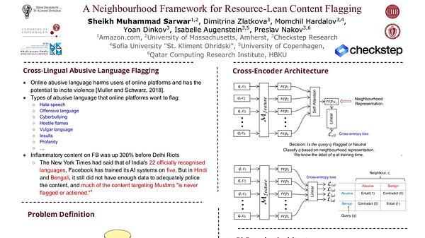 A Neighbourhood Framework for Resource-Lean Content Flagging