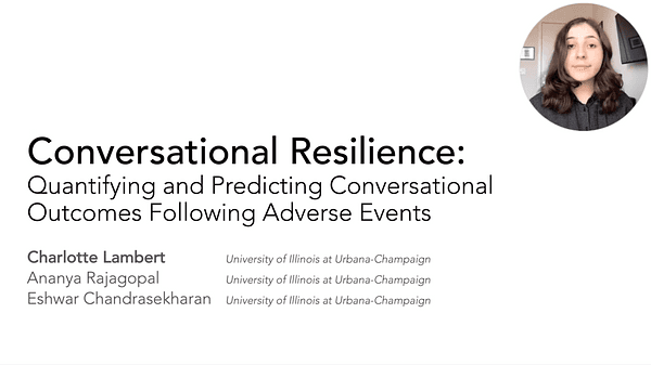 Conversational Resilience: Quantifying and Predicting Conversational Outcomes Following Adverse Events