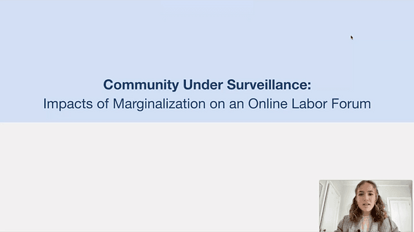 Community Under Surveillance: Impacts of Marginalization on an Online Labor Forum