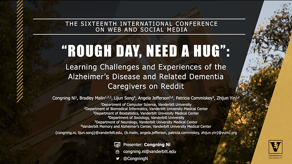 "Rough Day, Need a Hug": Learning Challenges and Experiences of the Alzheimer's Disease and Related Dementia Caregivers on Reddit