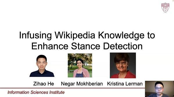 Infusing Knowledge from Wikipedia to Enhance Stance Detection