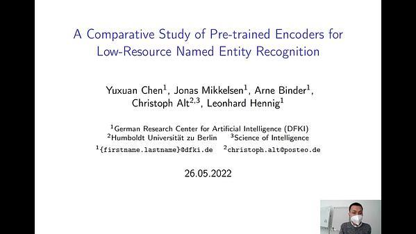 A Comparative Study of Pre-trained Encoders for Low-Resource Named Entity Recognition