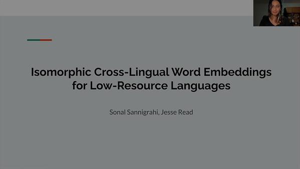 Isomorphic Cross-lingual Embeddings for Low-Resource Languages