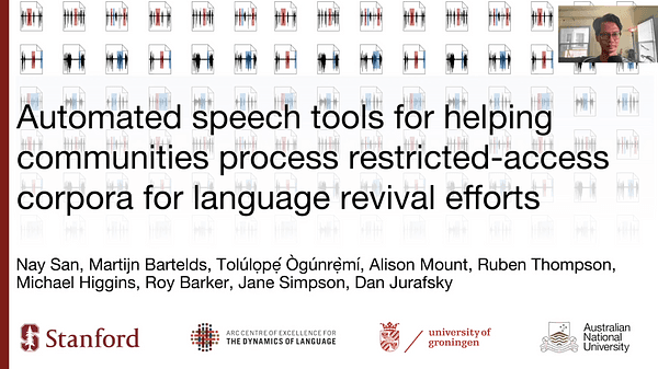 Automated speech tools for helping communities process restricted-access corpora for language revival efforts